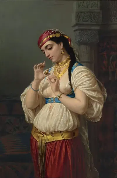 Аиме, молодая египтянка by Эмиль Верне-Леконт, 1869 — digital art print download