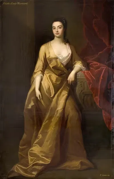 Portrait Of A Lady Maynard by Enoch Zeeman, 1745 — digital art print download