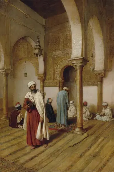 At Prayer In The Mosque, Tunisia by Federico Bartolini — digital art print download