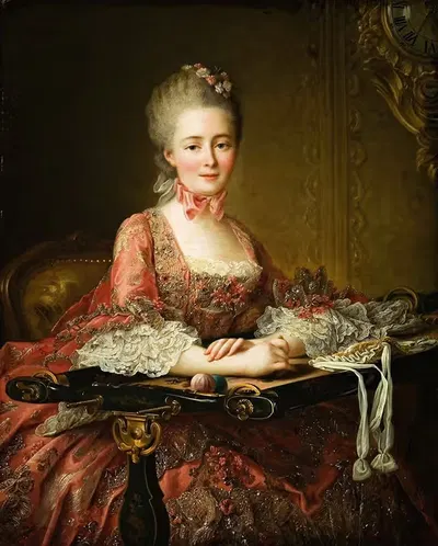 Маркиза де Комон ла Форс by Франсуа-Юбер Друа, 1767 — digital art print download
