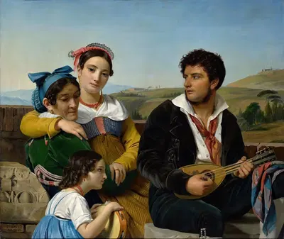 A Musical Group by François-Joseph Navez, 1821 — digital art print download