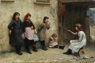 Кандидаты на Гиртон by Фредерик Браун, 1884 — digital art print download