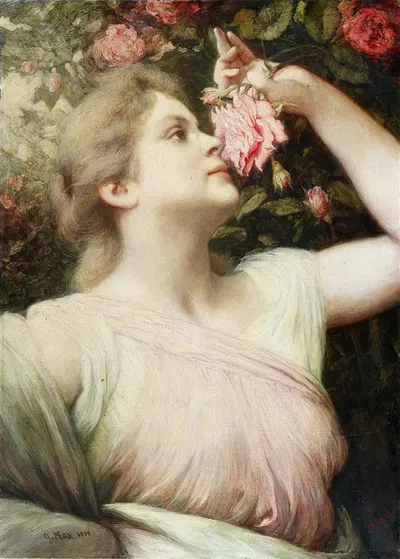 The Smell by Gabriel von Max, 1900 — digital art print download