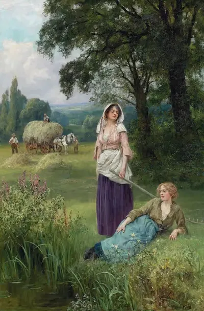 Haymaking by Henry John Yeend King — digital art print download