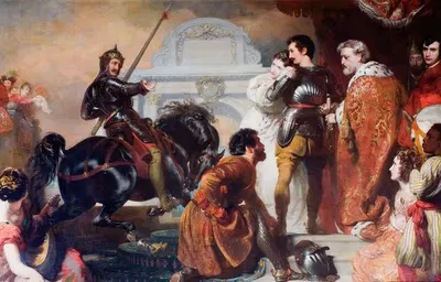 Вызов Родомонту Рожеро by Генри Перронет Бриггс, 1827 — digital art print download
