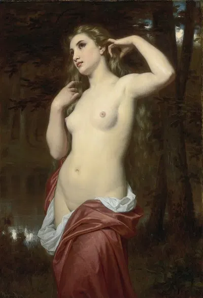 Купальщица by Юг Мерль, 1870 — digital art print download