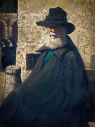 Старый нищий by Джеймс Прайд, 1930 — digital art print download