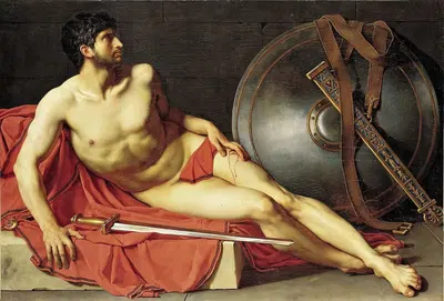 Dying Athlete Or Wounded Roman Soldier by Jean-Germain Drouais, 1785 — digital art print download