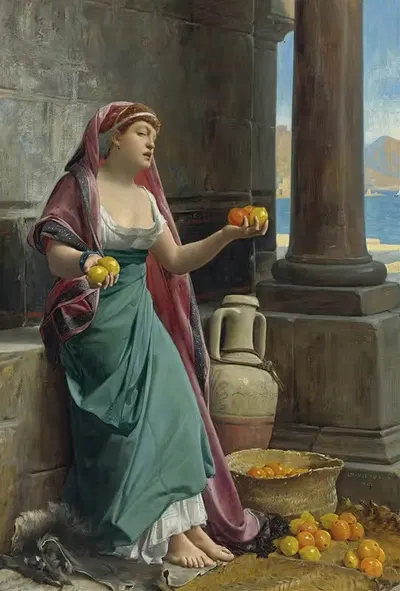 Продавец цитрусовых by Жан Леконт дю Нуй, 1878 — digital art print download