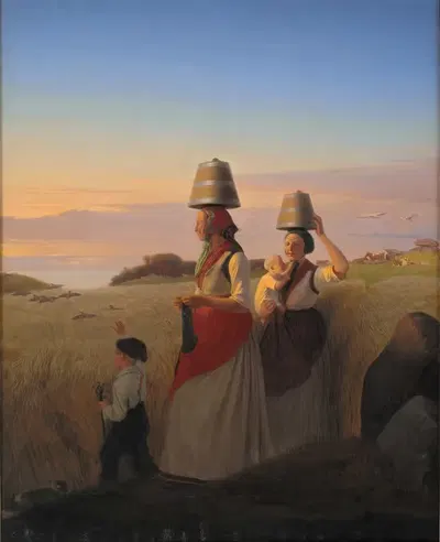 Сельская сцена by Йорген Соне, 1848 — digital art print download