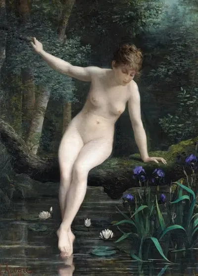Молодая женщина, купающаяся by Маргарита Ароса, 1884 — digital art print download