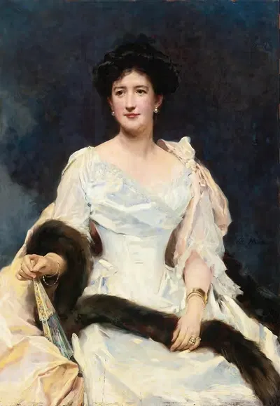 Портрет дамы by Раймундо де Мадразо и Гаррета, 1888 — digital art print download