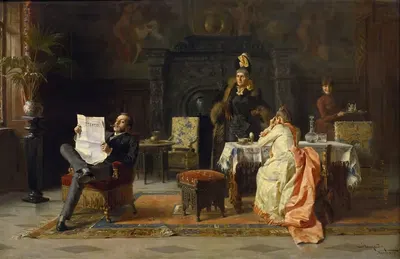Сюрприз для папы by Тихамер Маргитай, 1889 — digital art print download