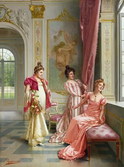 The Coquettes' Adventure by Vittorio Reggianini — digital art print download