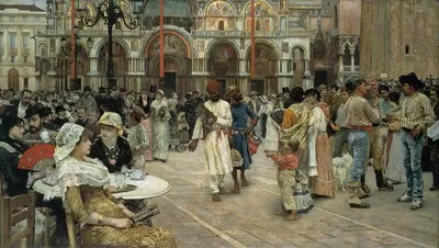 Площадь Святого Марка, Венеция by Уильям Логсдейл, 1883 — digital art print download