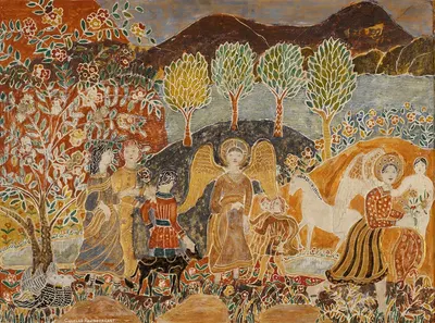 Ангелы by Шарль Прендергаст, c. 1917 — digital art print download