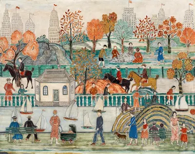 Центральный парк by Шарль Прендергаст, 1939 — digital art print download