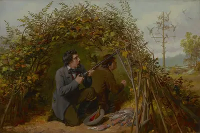 Стрельба из засады by Артур Фицвильям Тейт, 1861 — digital art print download