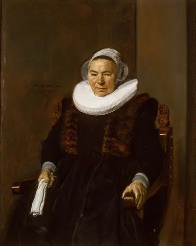 Portrait of an Elderly Woman, traditionally called Mevrouw Bodolphe by Frans Hals, 1643 — digital art print download