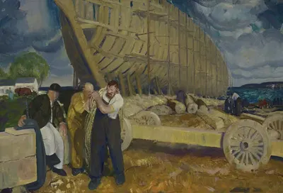 Строители кораблей by Джордж Уэсли Беллоуз, 1916 — digital art print download