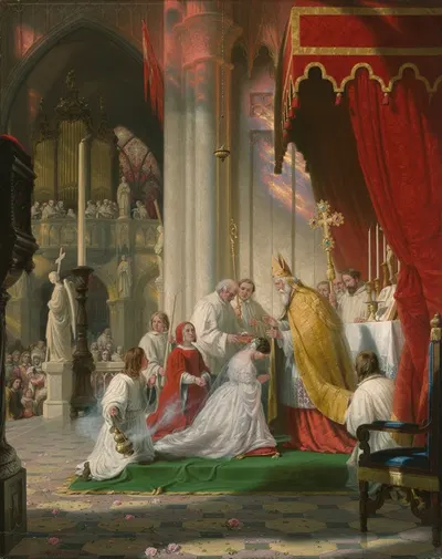 Принятие завуали by Роберт Уолтер Уир, 1863 — digital art print download