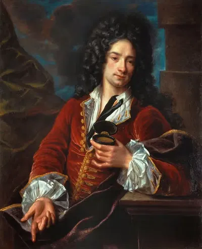 Джентльмен, курящий табак by Алексис Симон Белль, 1694 - 1734 — digital art print download