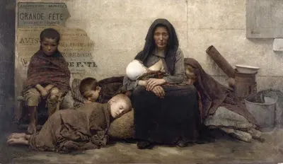 Без приюта by Фернан Пелез, 1883 — digital art print download