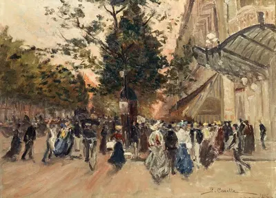 Бульвар Капуцинов by Жорж-Эмиль Каретт, 1905 — digital art print download