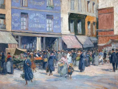 Улица Муффетар by Анри-Акиль Зо, 1920 — digital art print download
