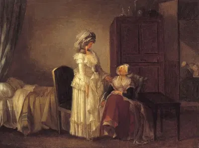 Визит к выздоравливающей by Жан-Батист Малле — digital art print download
