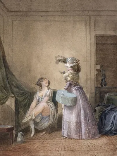 Модистки by Жан-Батист Малле, 1780 — digital art print download