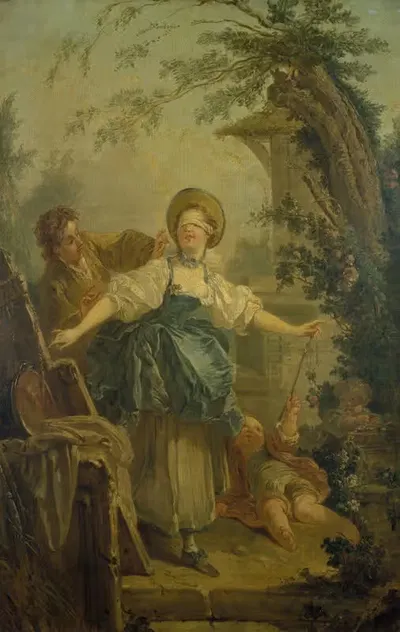 Le colin-maillard by Jean-Honoré Fragonard — digital art print download