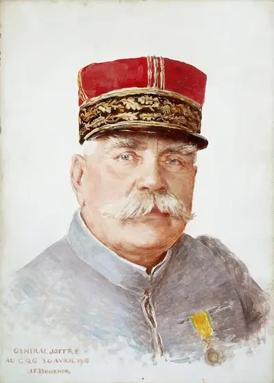 Портрет генерала Жозефа Жоффра (1852-1931) by Жозеф Феликс Бушор, 1852-1931 — digital art print download