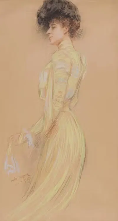 Портрет Берты Серни by Жюль Кайрон, 1900 — digital art print download