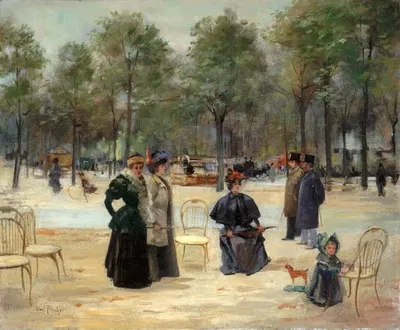 На Елисейских полях by Луи Абель-Трюше, 1895 — digital art print download