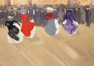 Квадри́ль в Мулен-Руж, 1902 by Луи Абель-Трюше, 1902 — digital art print download