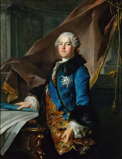 Портрет Абеля Пуа, маркиза де Мариньи by Луи Токке, 1755 — digital art print download