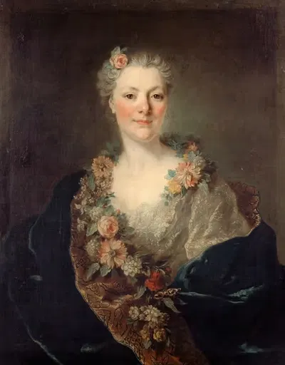 Портрет мадам Дойен, урождённой де Планш, невестки художника Дойена by Луи Токке, 1750 — digital art print download