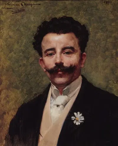 Portrait de Félicien Champsaur (1859-1934), romancier by Paul Saïn, 1859-1934 — digital art print download