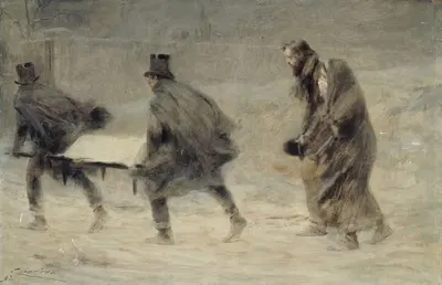 L'enterrement by Théobald Chartran, 1892 — digital art print download