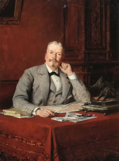 Portrait d'Olympe Hériot (1833-1899), homme d'affaires. by Théobald Chartran, 1833-1899 — digital art print download