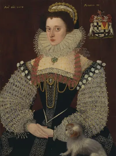 Frances, Lady Brydges by George Gower, 1579 — digital art print download
