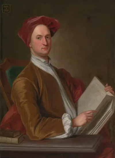 Sir John Rushout by John Smibert, 1726 — digital art print download