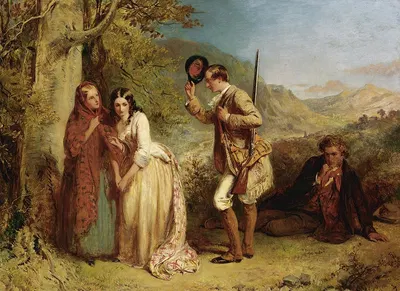 The Valour Of Love by Abraham Solomon, 1852 — digital art print download