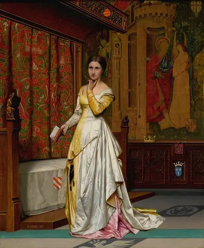Созерцание by Адольф-Александр Лесрель, 1871 — digital art print download
