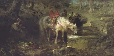 Бедуины в отдыхе by Адольф Шрайер — digital art print download