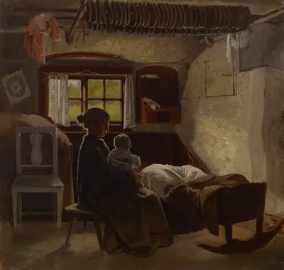 Интерьер гостиной в Уусимаа by Альберт Эдельфельт, 1870 - 1873 — digital art print download