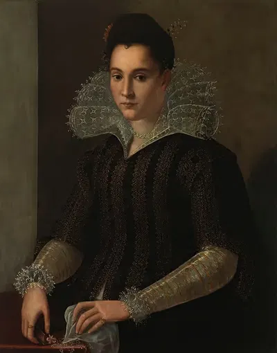 Портрет дамы by Алессандро Аллори, 1590 - 1600 — digital art print download