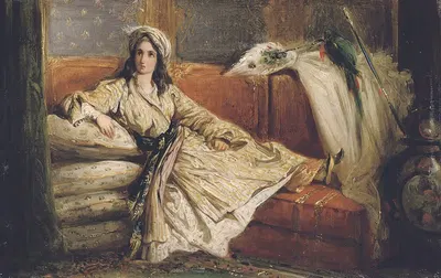 Реклайнерская турецкая красавица by Александр Мари Колен — digital art print download
