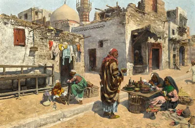 Предложение освежения, Каир by Альфонс Леопольд Милих — digital art print download